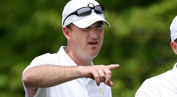 Oregon head coach Casey Martin
