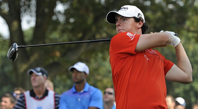 Rory McIlroy using the 913 driver at the Barclays.