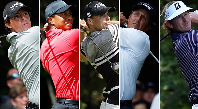 Rory McIlroy, Tiger Woods, Nick Watney, Phil Mickelson and Brandt Snedeker will win the FedEx Cup with a win at the Tour Championship.