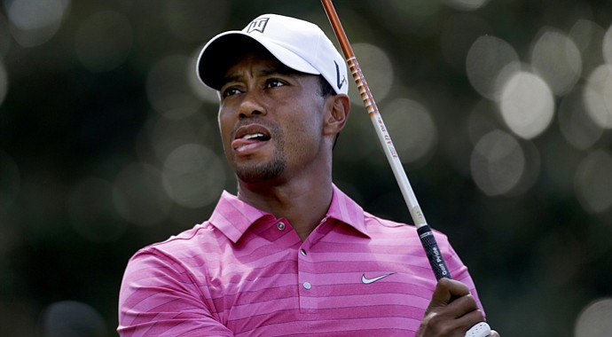 Tiger Woods during the second round of the Tour Championship.
