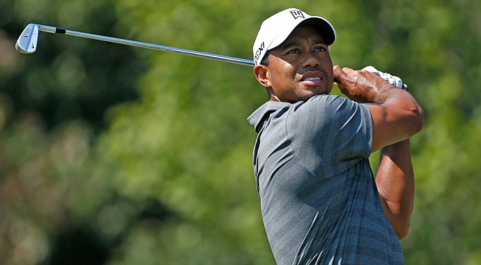 Tiger Woods during the third round of the Tour Championship.