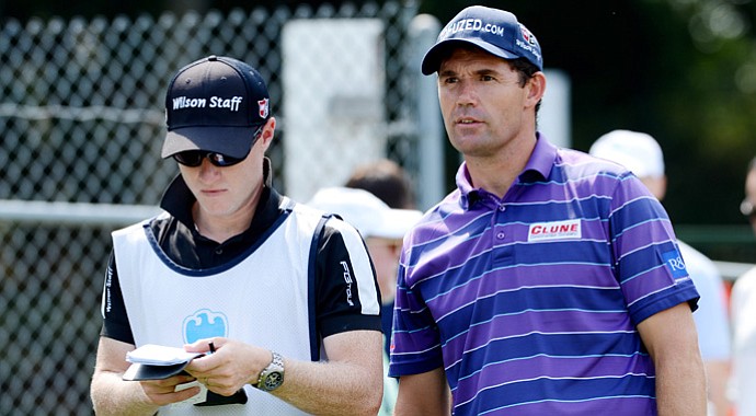 Padraig Harrington (right) will get a third chance at winning the PGA Grand Slam of Golf.