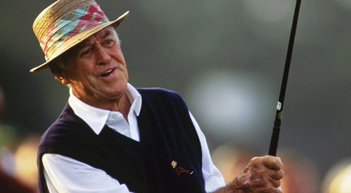 Bob Duden showed Sam Snead (pictured) how to putt between his legs, and Snead used the method in competition until it was outlawed in 1968.