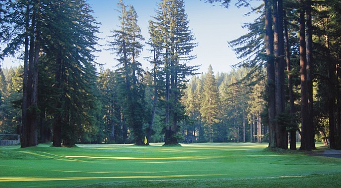 Northwood Golf Club, a historic nine-hole layout in Sonoma County, roughly 90 minutes north of San Francisco.