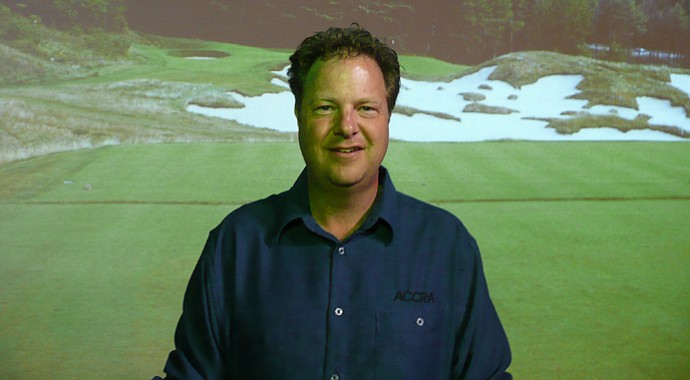 Gawain Robertson, co-owner of shaftmaker Accra Premium Golf Shafts in Kingston, Ontario, Canada.