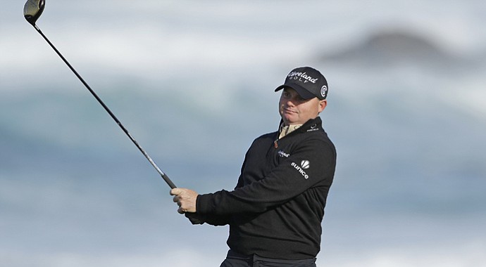 Ted Potter Jr. holds a share of the lead after two rounds at the AT&T Pebble Beach National Pro-Am.