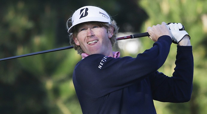 Brandt Snedeker during Round 3 of the AT&T Pebble Beach National Pro-Am.