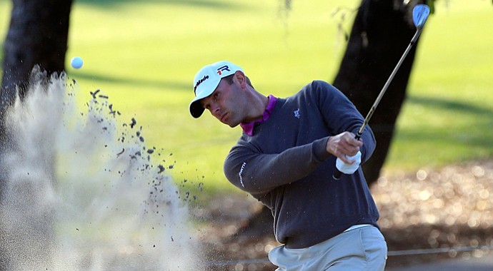 Shawn Stefani plays a shot on the 5th hole during the first round of the Tampa Bay Championship.