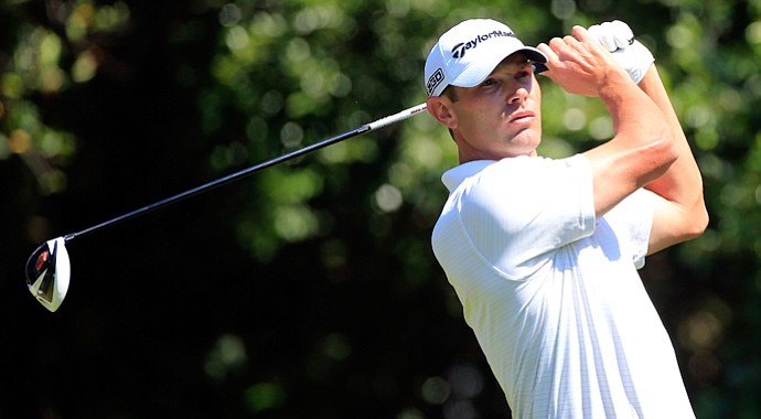 Shawn Stefani plays a shot on the 11th hole during the second round of the Tampa Bay Championship.