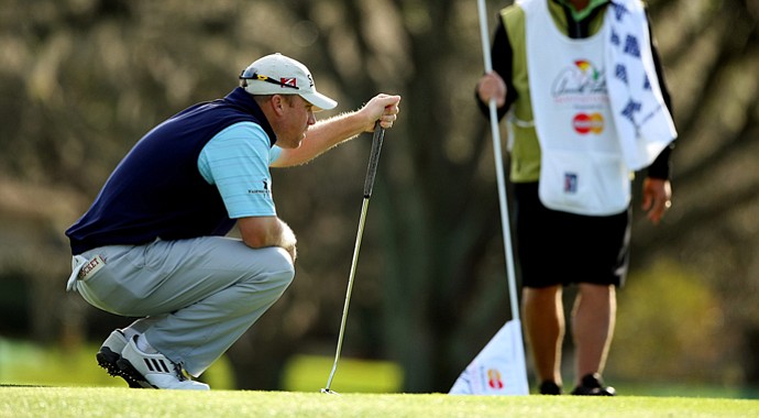 John Rollins posted a 34 on his first nine in Round 1 of the Arnold Palmer Invitational.