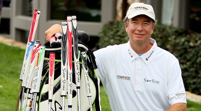 Arnie Cunningham with Super Stroke on Wednesday of the Arnold Palmer Invitational at Bay Hill Club and Lodge.