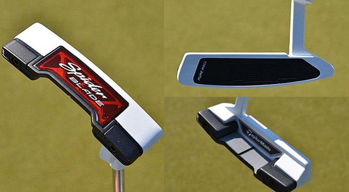 The TaylorMade Spider Blade putter features tungsten outer weights and a 130-gram counterbalanced grip, virtually ensuring a stable stroke.
