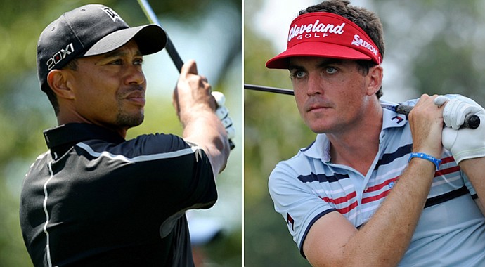 Tiger Woods and Keegan Bradley register as favorites at the 2013 Masters.