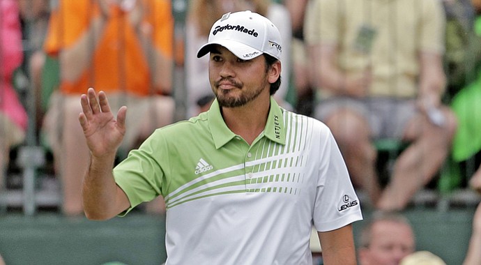 Jason Day during the final round of the Masters Sunday at Augusta National.