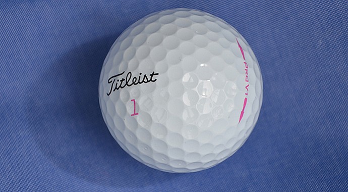 Titleist is now producing a pink-stamped, limited-edition Pro V1 golf ball.