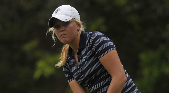 Tulane's Emily Penttila led the Green Wave during the opening round of the NCAA East Regional.