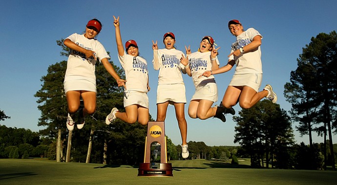 USC Trojans won by 21-shots at the 2013 Women's NCAA Championship.