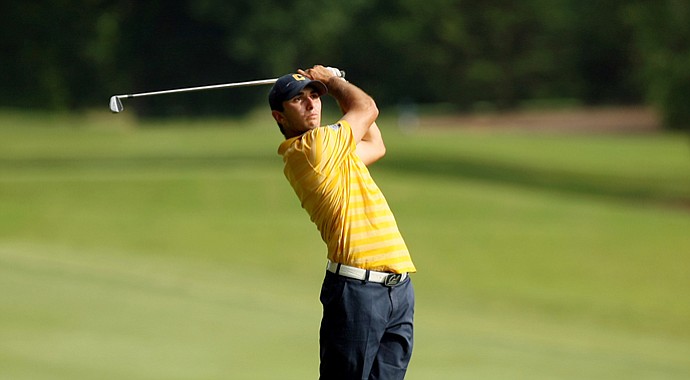 California's Max Homa at No. 18 during the final round of stroke play of the 2013 NCAA Championship.