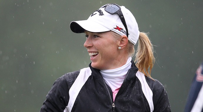 Morgan Pressel opened with 4-under 68 at the Wegmans LPGA Championship.