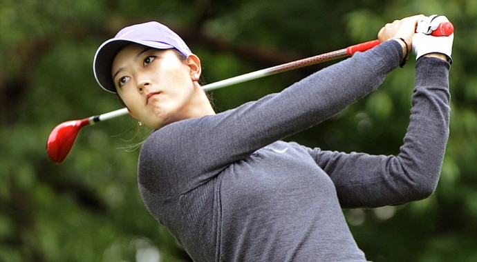 Michelle Wie stuck to less-than-driver for most of the day on Saturday, firing a 4-under 68 to get through the first two rounds at even par.