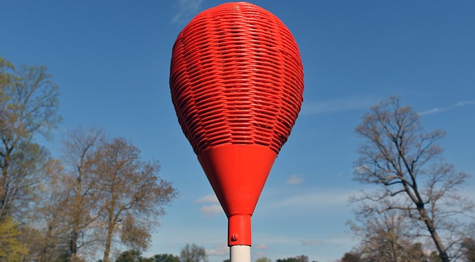 A view of the wicker basket at the 11th hole on the East Course at Merion Golf Club.