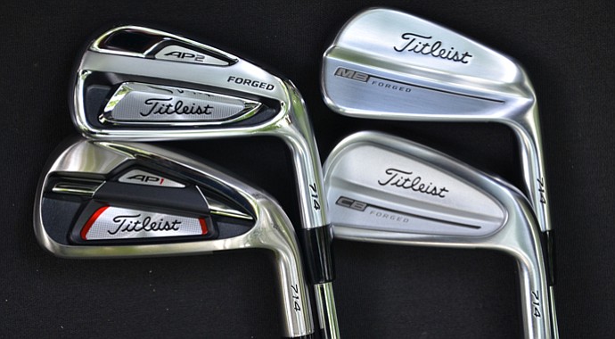 The new line of Titleist 714 irons.