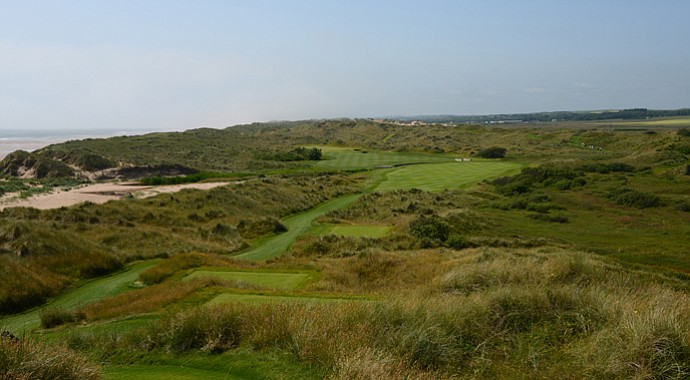 The view from the tee at the second hole at Trump Scotland.