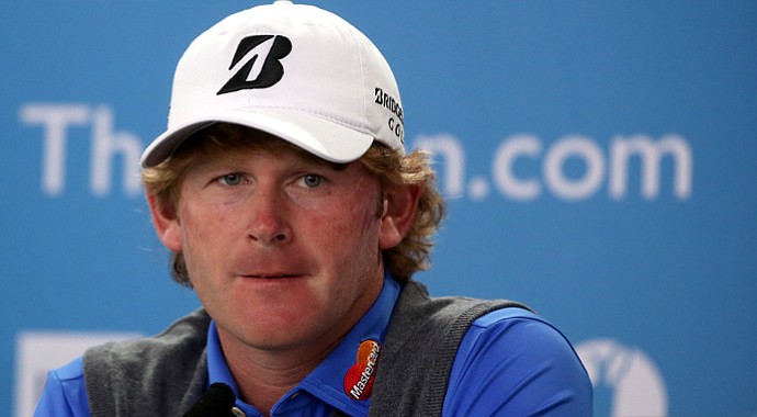 Brandt Snedeker answers questions from the media ahead of the Open Championship at Muirfield.