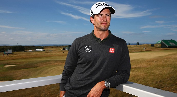 Adam Scott poses for a portrait ahead of the Open Championship at Muirfield.