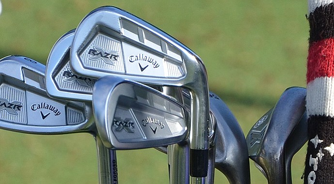 Take a look inside Jim Furyk's bag after his 5-under 65 left him tied for the lead at the 95th PGA Championship on Thursday.