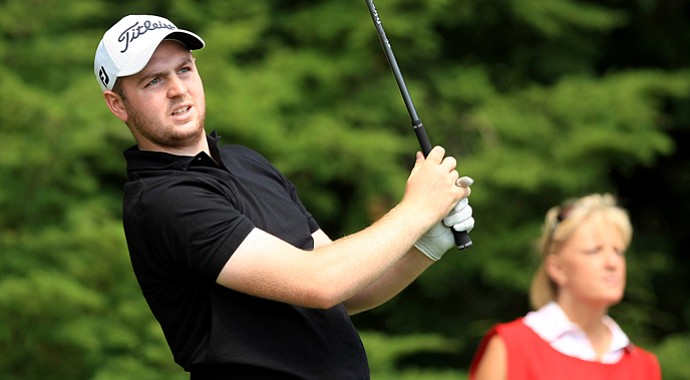 Max Orrin of England during the Round of 64 at the 2013 U. S. Amateur at The Country Club.