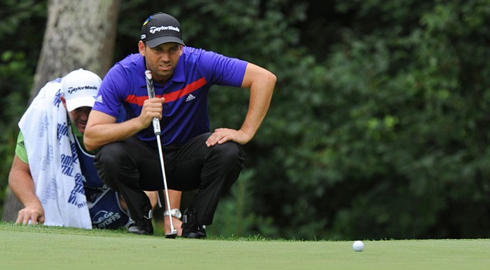 At the Deutsche Bank Championship, Sergio Garcia used for the first time the Ghost Tour Maranello 81, a heel-shafted mallet.
