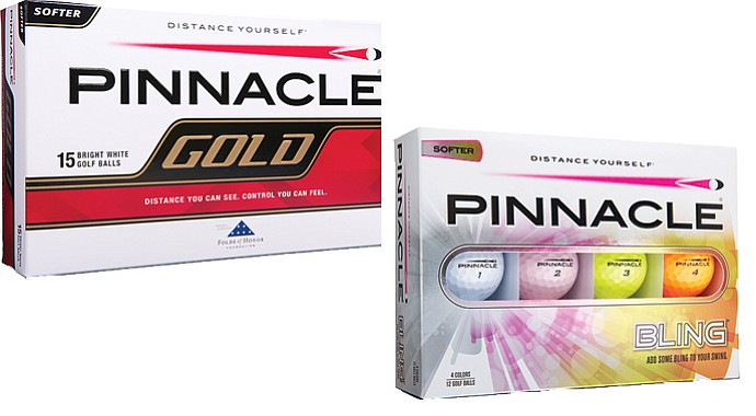 Pinnacle's new golf balls
