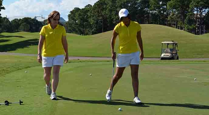 Birmingham Southern head coach Betty Palmer during the Golfweek Division III Invitational.