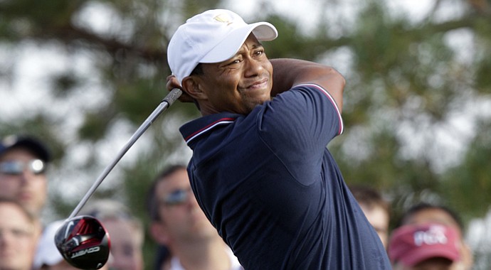 Tiger Woods during the Presidents Cup