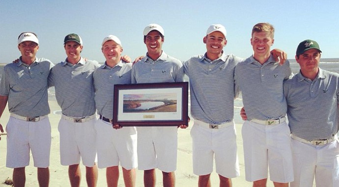 South Florida with the team trophy at the Invitational at Kiawah.