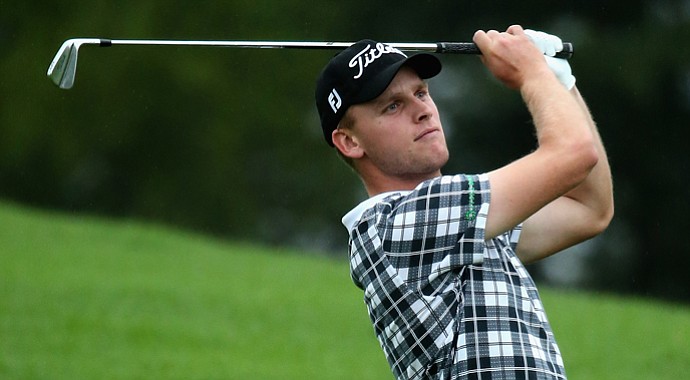 Morten Orum Madsen in action during the first round of the Alfred Dunhill Championship at Leopard Creek Country Club in Malelane, South Africa.