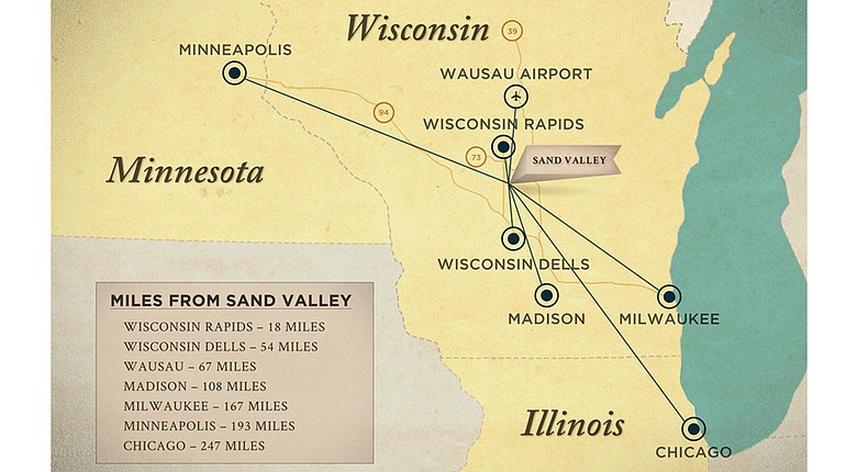 Chicago, Milwaukee, Madison and Minneapolis-St. Paul are within a four-hour radius of Sand Valley.