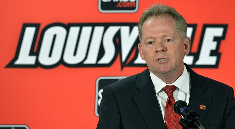Bobby Petrino, named head coach of Louisville's football team last week, will join his daughter, Katie, on campus, as she is a redshirt junior on the women's golf team.