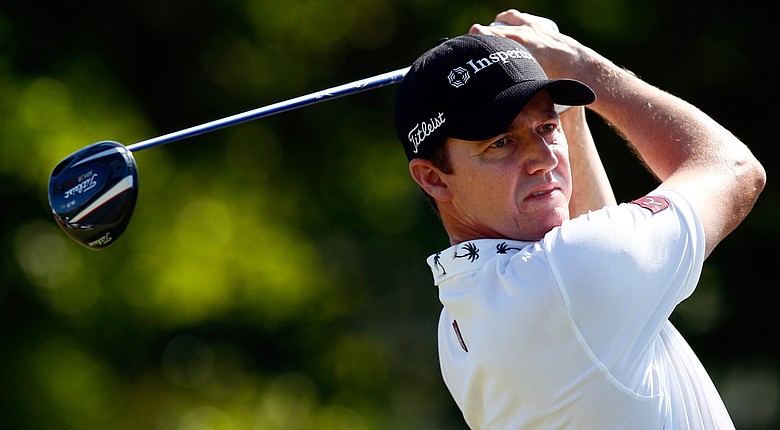 Jimmy Walker plays a shot on the first hole during the final round of the Sony Open.