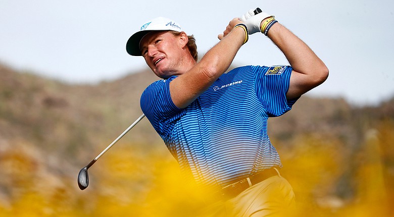 Ernie Els will take on Victor Dubuisson in Sunday's WGC-Accenture Match Play semifinals.
