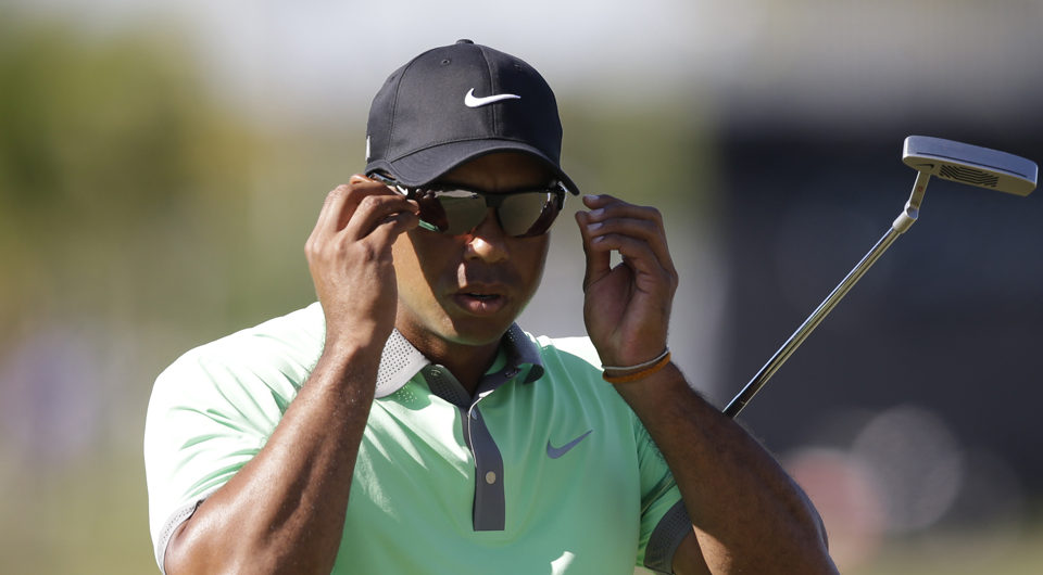 Tiger Woods, having rebounded from two tough rounds for a 66, starts Sunday at Trump National Doral three back of leader Patrick Reed in the WGC-Cadillac Championship. Follow the highlights right here!