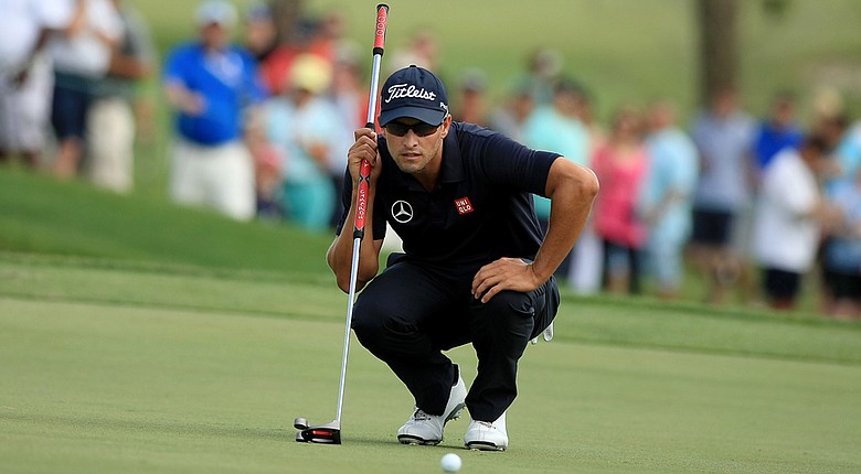 Adam Scott during Sunday's final round of the PGA Tour's 2014 Arnold Palmer Invitational at Bay Hill Club and Lodge in Orlando, Fla.