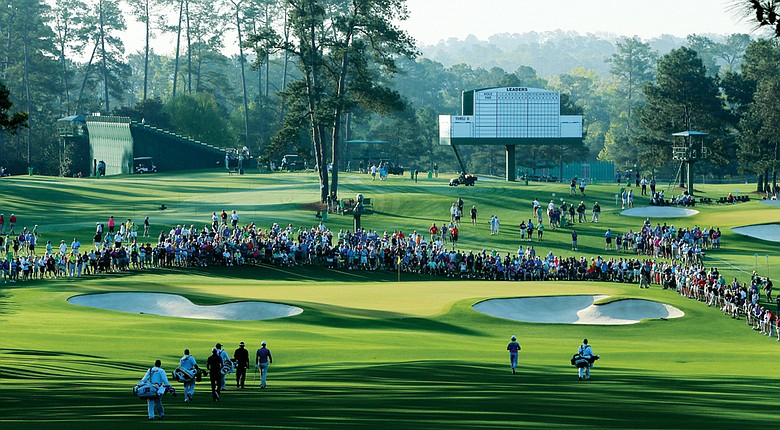The second hole at Augusta National.