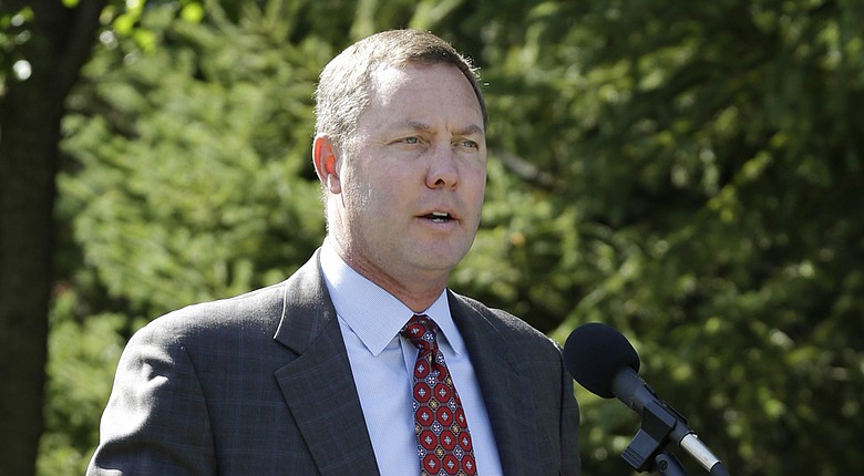 LPGA Commissioner Mike Whan says the tour's first major of the year will remain at Mission Hills in Rancho Mirage, Calif., whoever its new sponsor might be (shown here during last year's Solheim Cup).