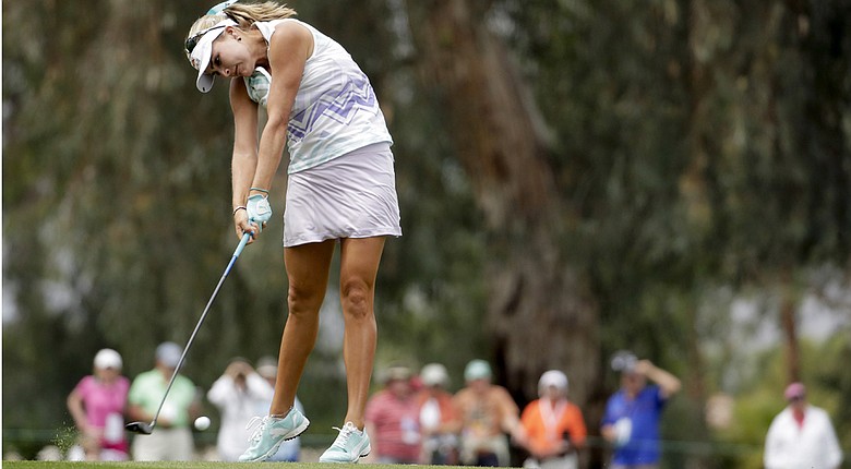 Lexi Thompson during Friday's second round of the LPGA's 2014 Kraft Nabisco Championship.