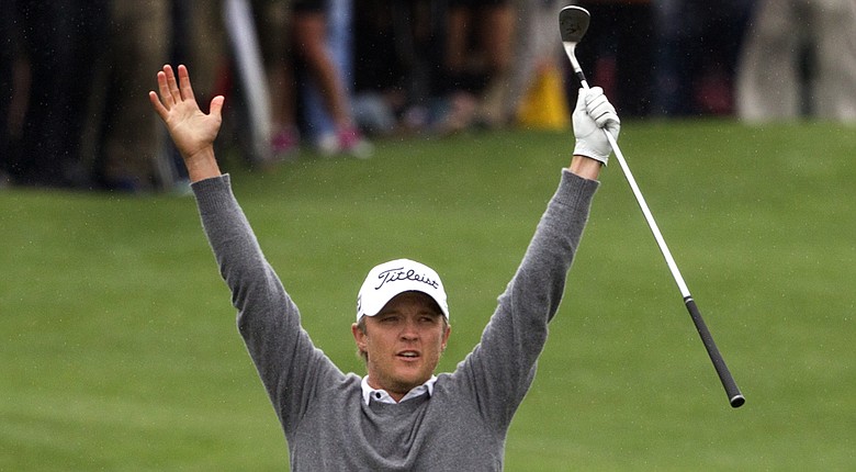 Matt Jones wins the PGA Tour's Shell Houston Open in a playoff against Matt Kuchar to earn an invitation to the 2014 Masters.