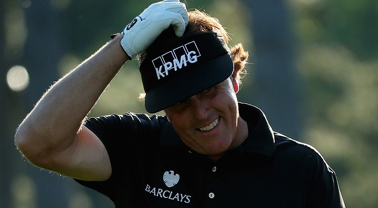 Phil Mickelson was a bit wild with his wedges, leading to a 4-over 76 on Thursday at the Masters.
