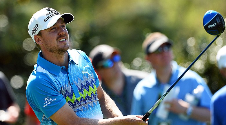 Jonas Blixt during Thursday's first round of the 2014 Masters at Augusta National.