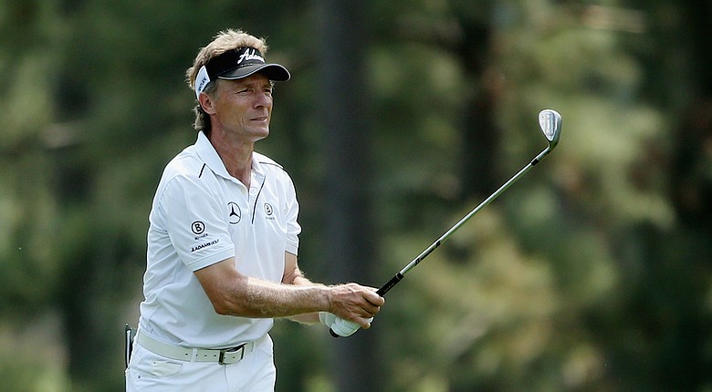 Bernhard Langer during the 2014 Masters at Augusta National.